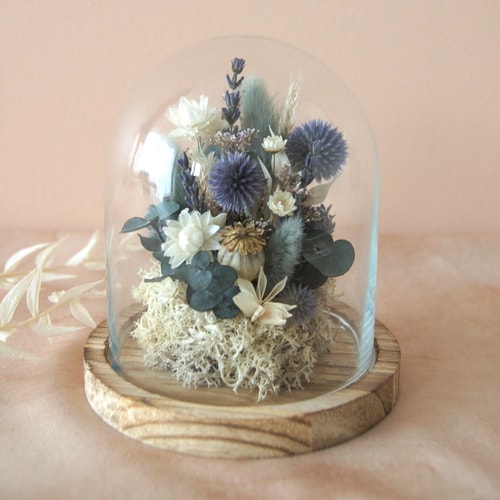 Cloche tons bleutés