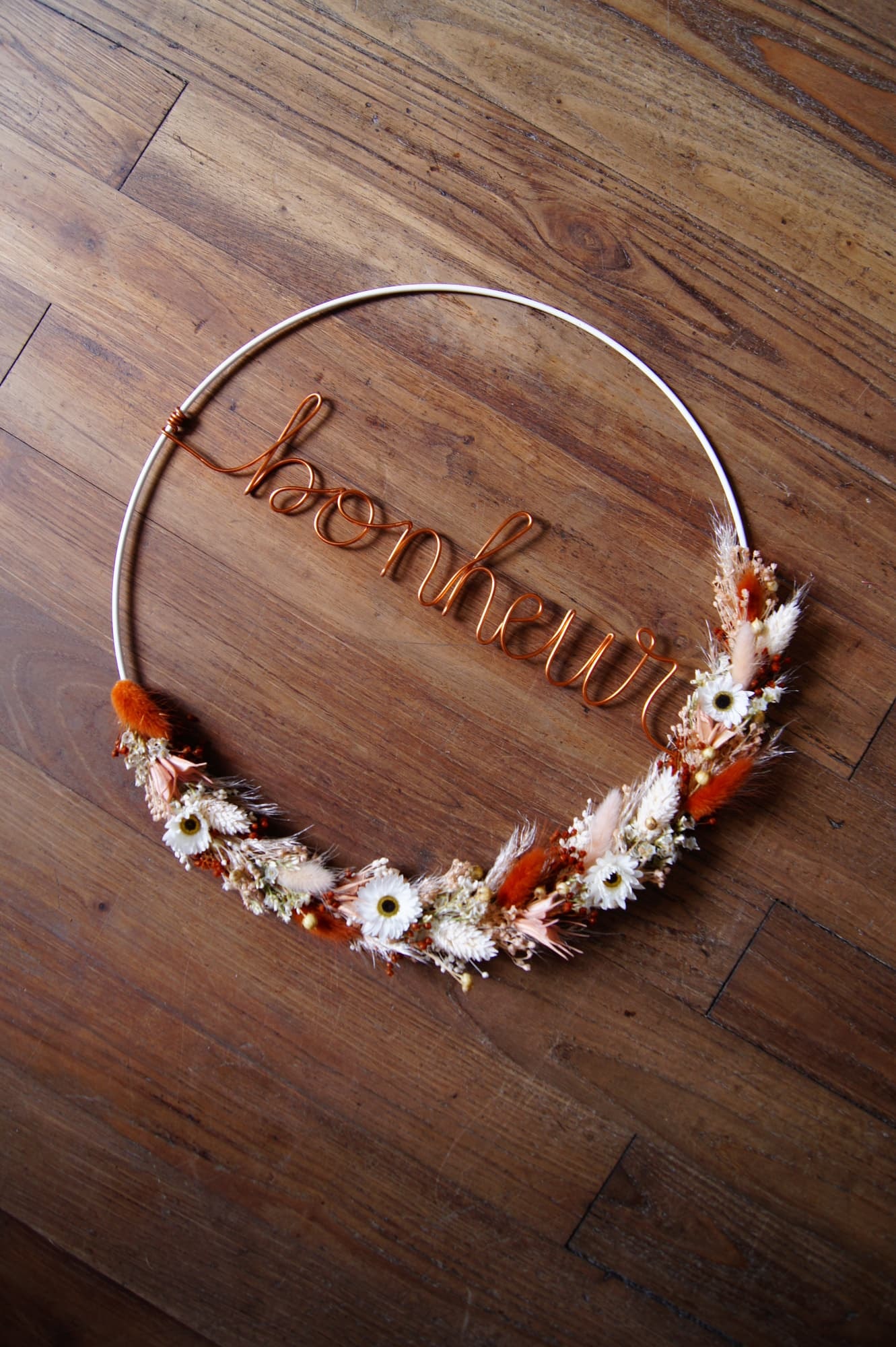 Couronne orangée Bonheur