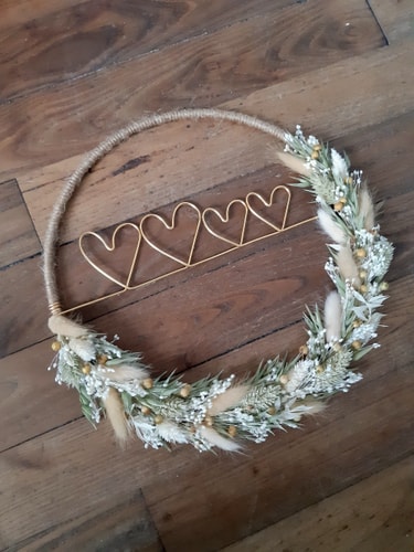 Couronne beige Coeurs ♡