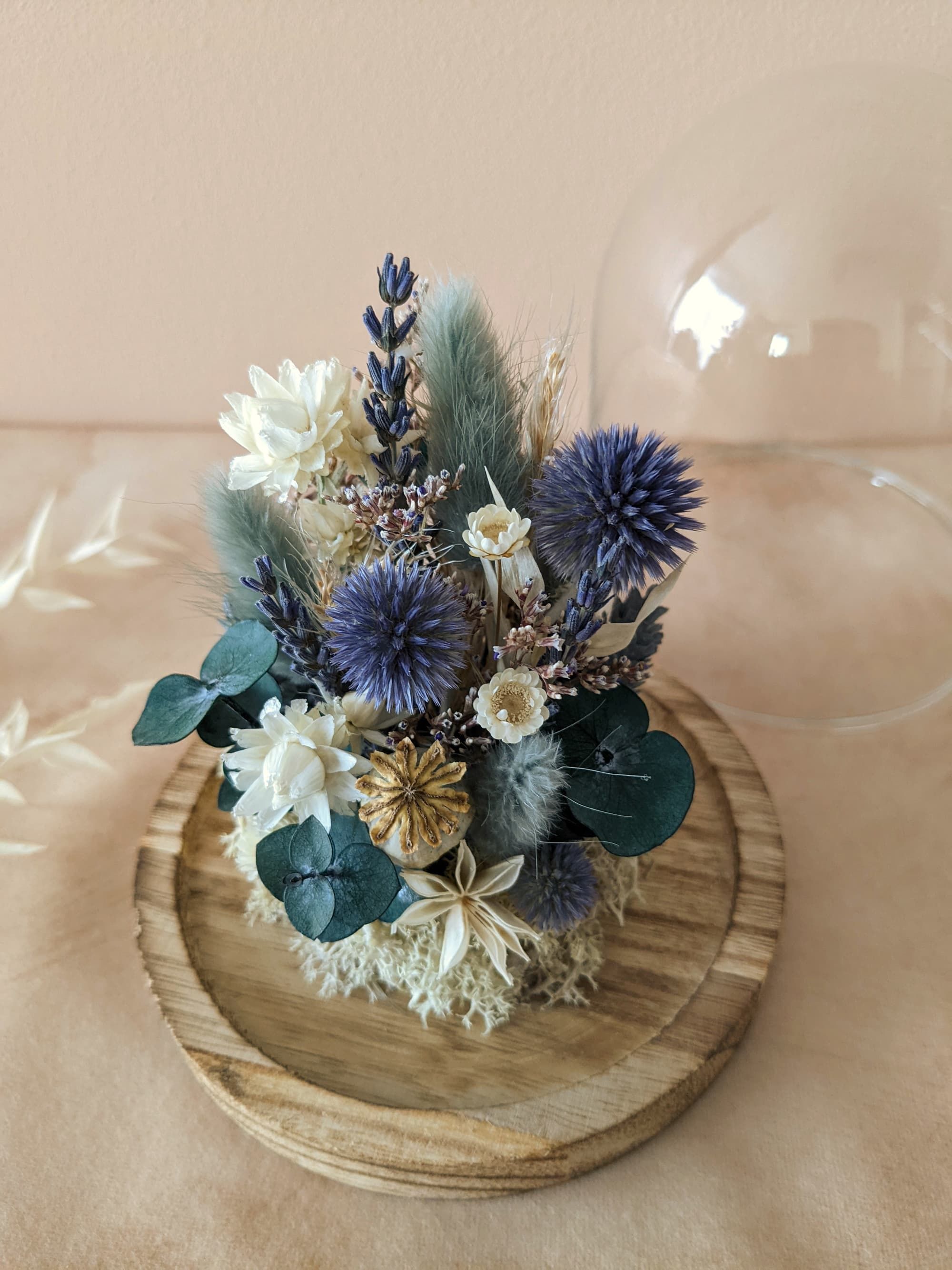 Cloche tons bleutés