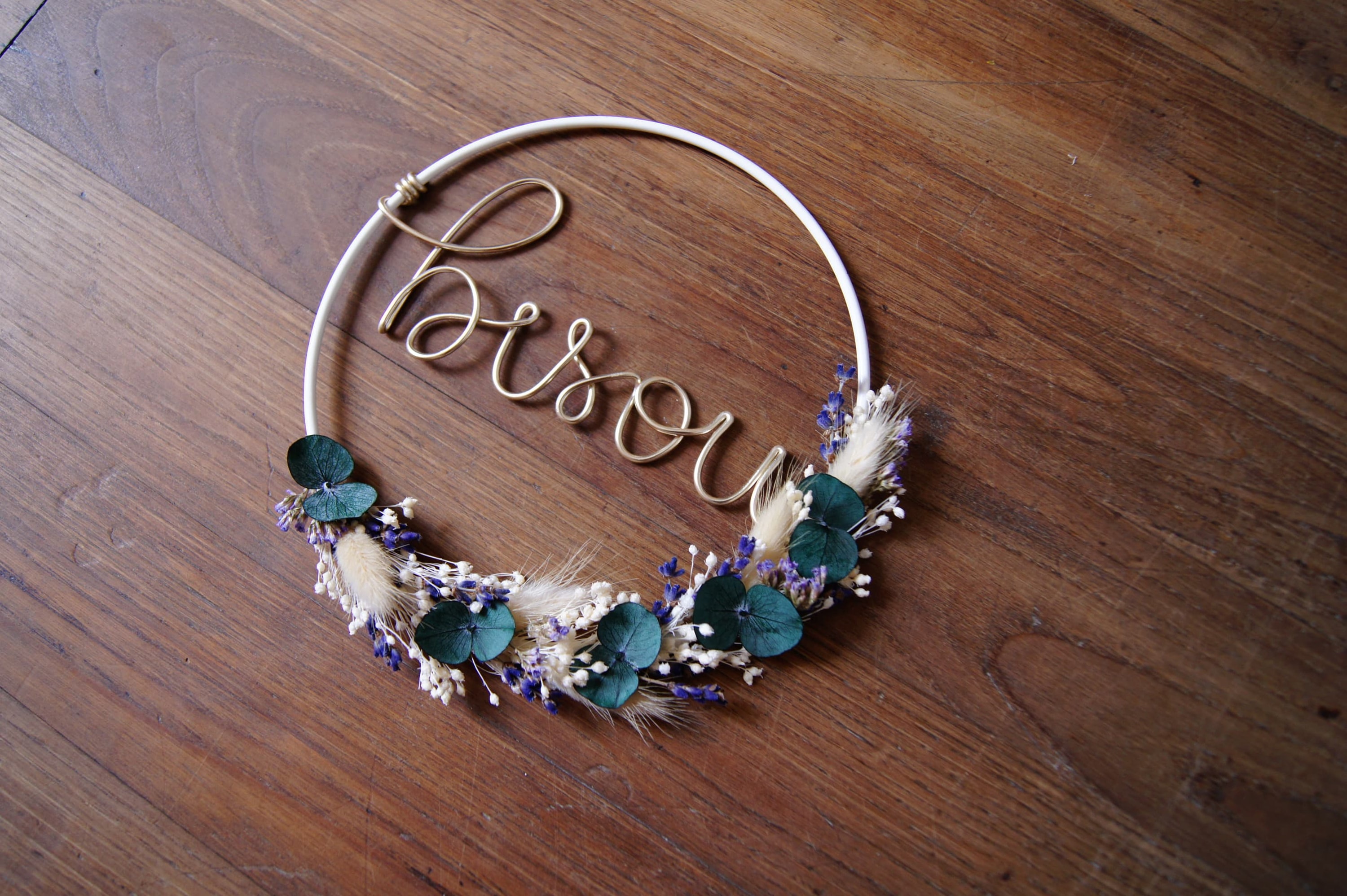 Couronne bleutée Bisou