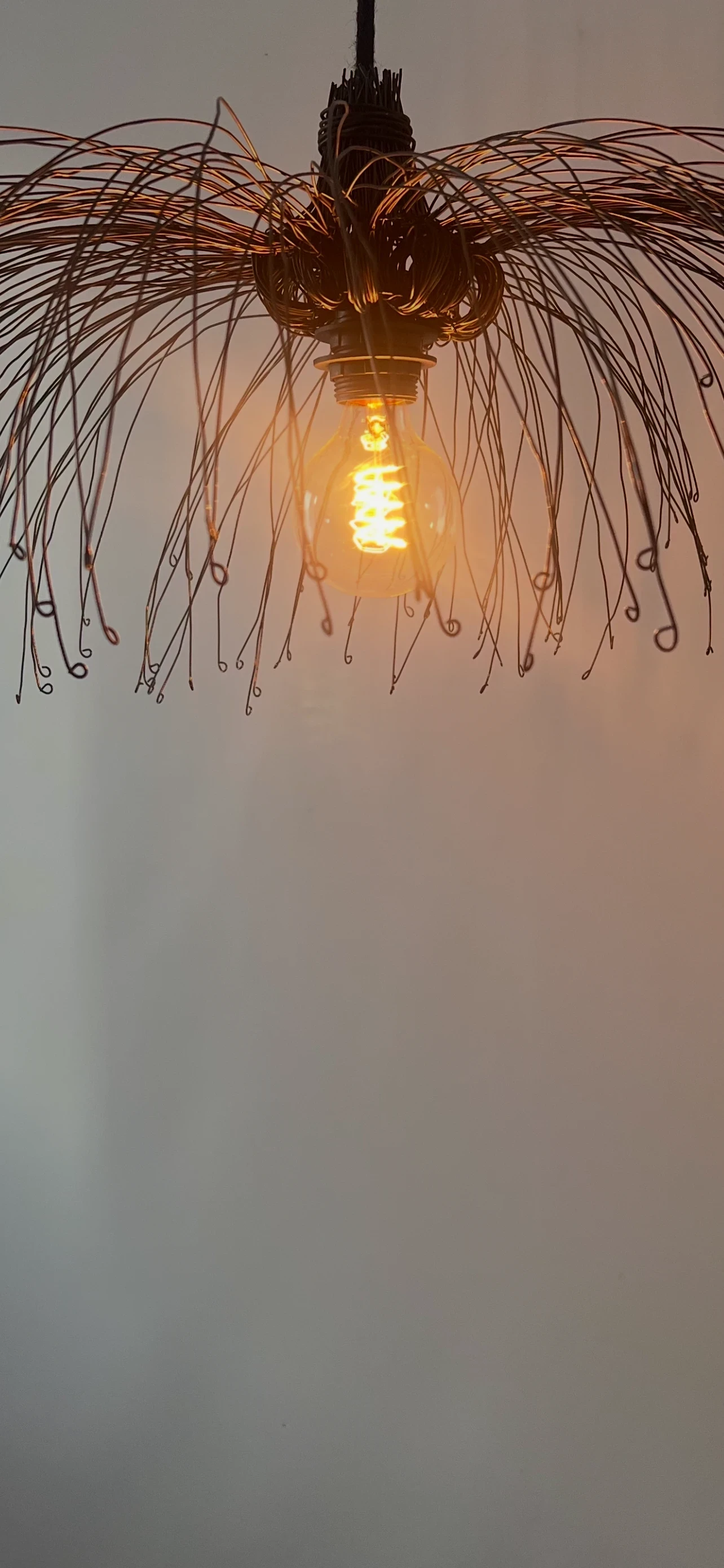 Luminaire en fil de fer