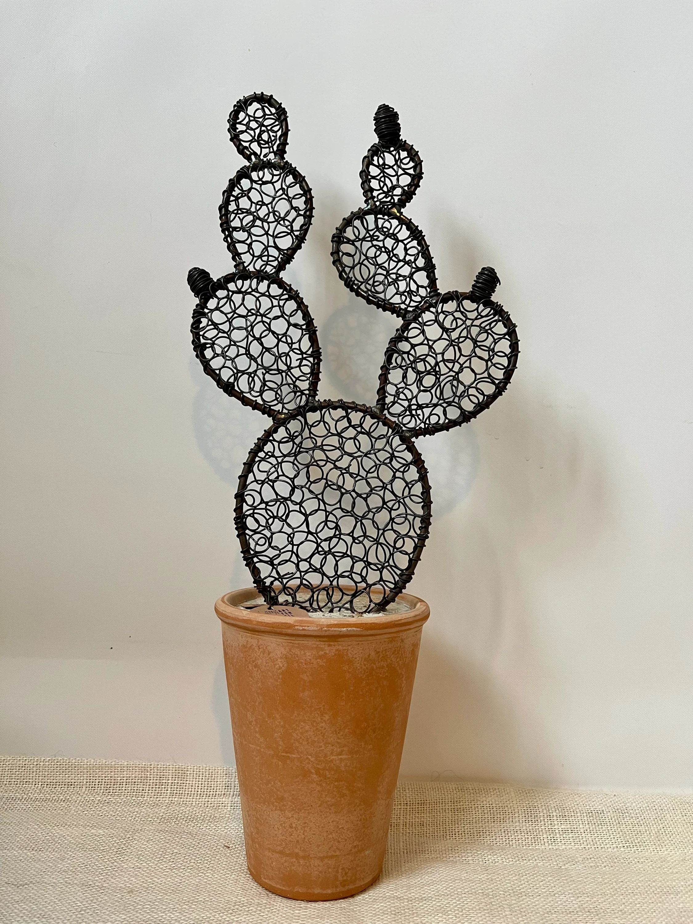 Prickly pear cactus in wire 7 - 51 