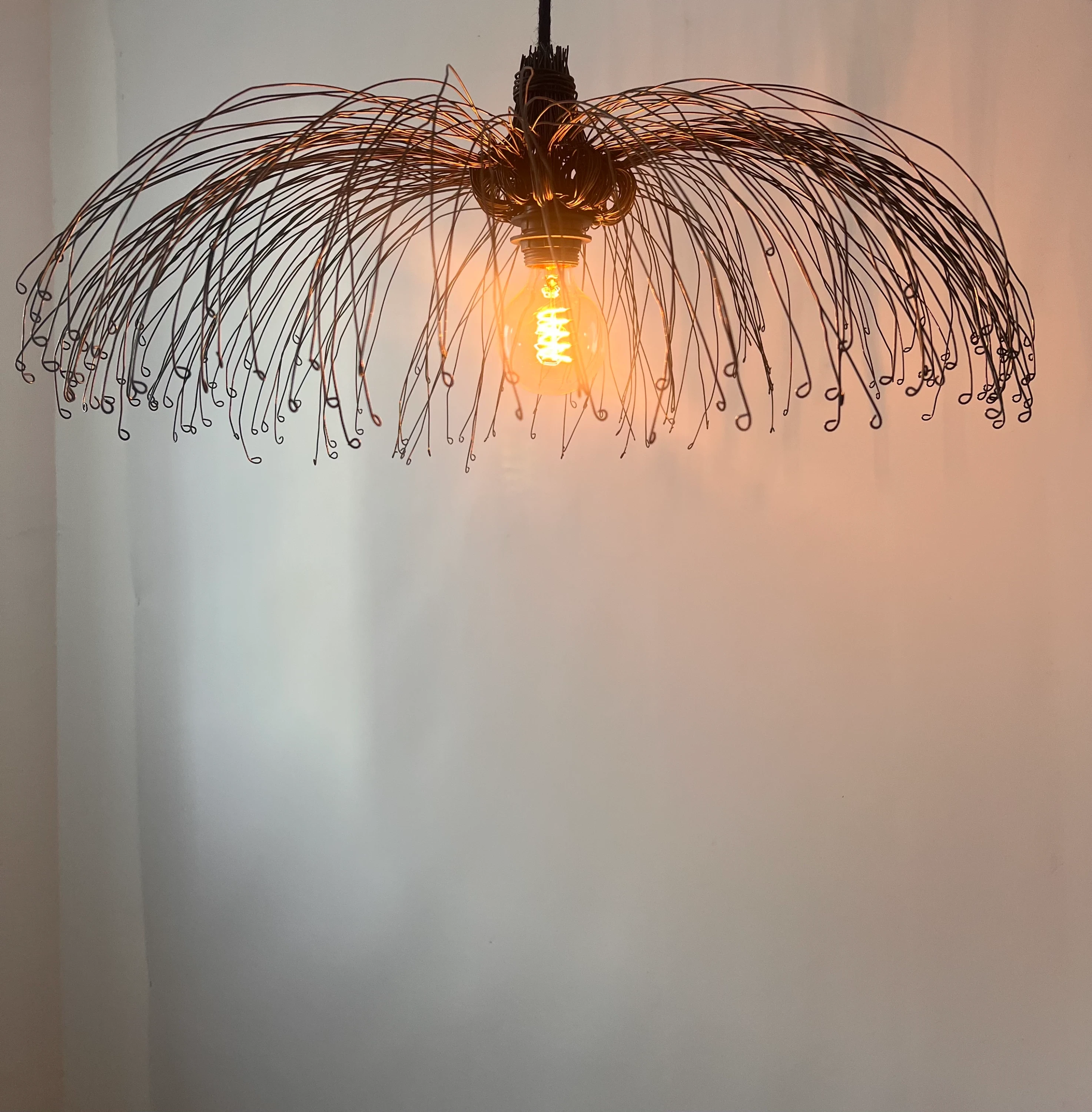 Luminaire en fil de fer