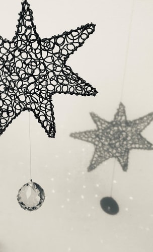 Attrape soleil, étoile en fil de fer