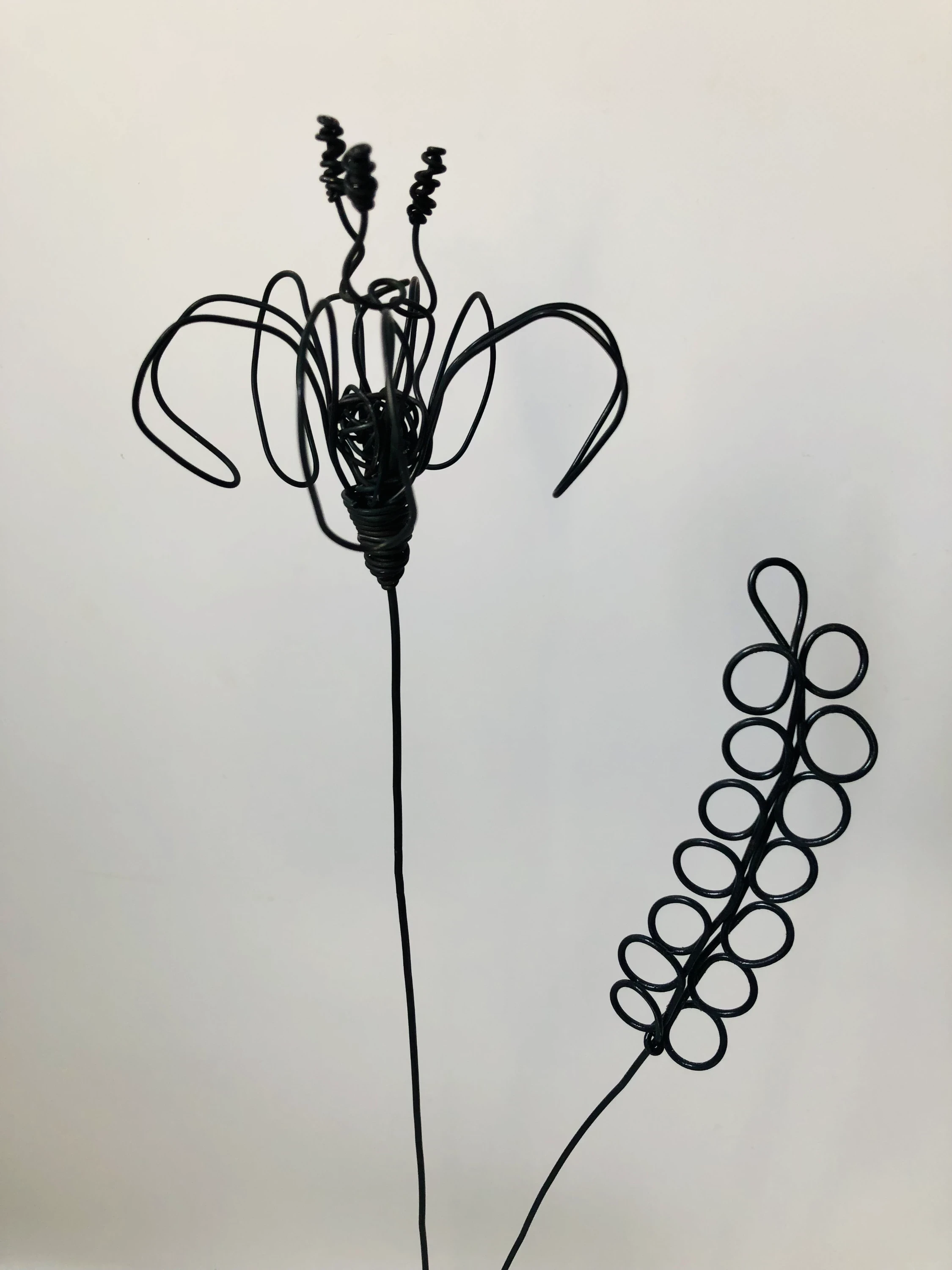 Lily flower in wire & base