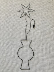 1 fleur en fil de fer pop étoilée