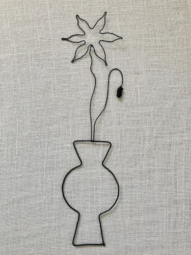 1 fleur en fil de fer pop étoilée