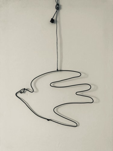 Hirondelle en fil de fer M