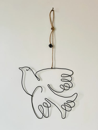 Colombe en fil de fer 2