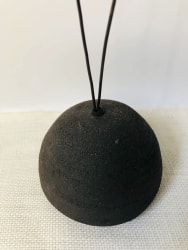 Duo flower grass in wire & base