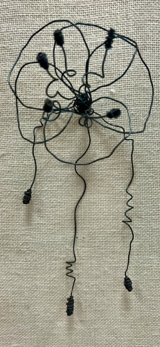 Fleur murale (pavot)