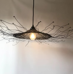 Luminaire en fil de fer diamètre 75 cm