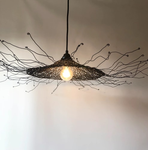 Luminaire en fil de fer diamètre 80