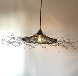 Luminaire en fil de fer diamètre 75 cm