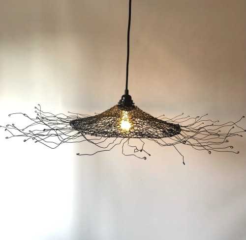 Luminaire en fil de fer diamètre 80