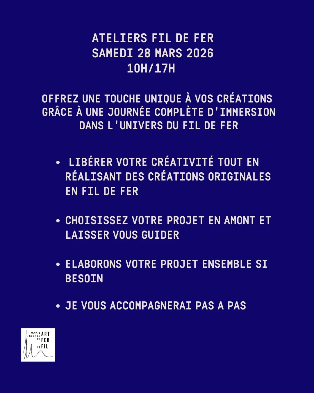 Atelier fil de fer 28/03/26 