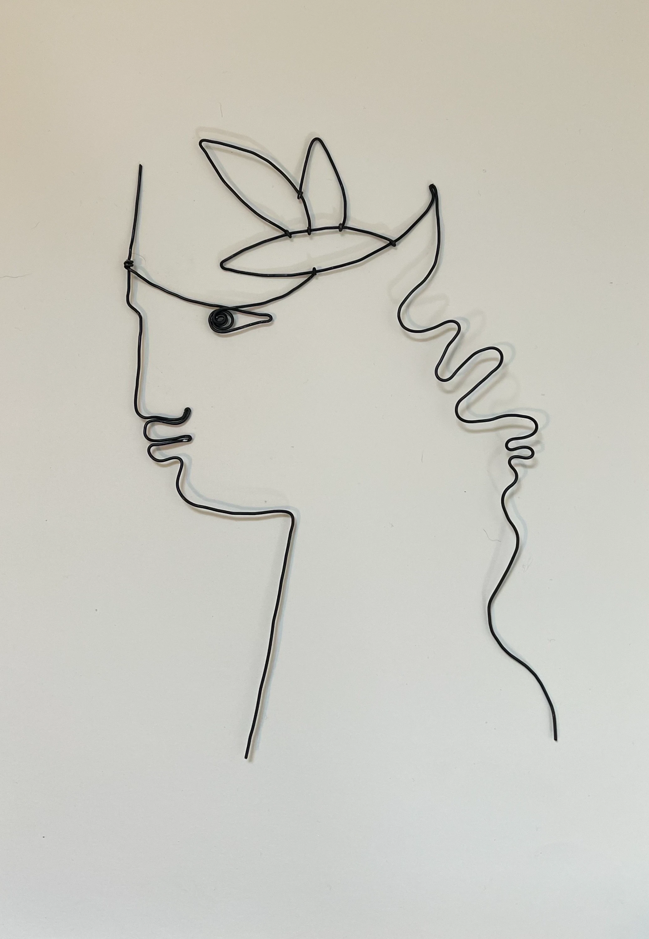 Portrait en fil de fer  25 cm (4)  