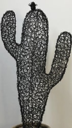 Cactus candélabre maillestissé en fil de fer 55