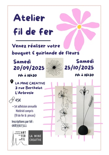 Atelier fil de fer CACTUS / FLEURS