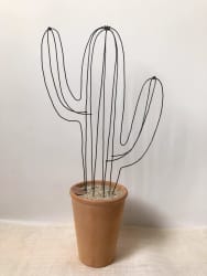 Candelabra wire cactus made of iron wire 48