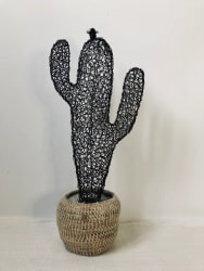 Cactus candélabre maillestissé en fil de fer 55