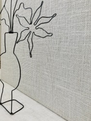 5 fleurs en fil de fer pop 3D - Etoilées