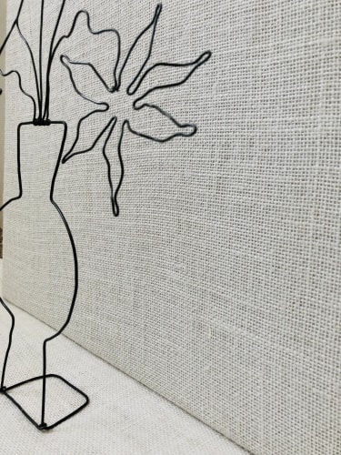 5 fleurs en fil de fer pop 3D - Etoilées