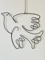 Dove in wire 2