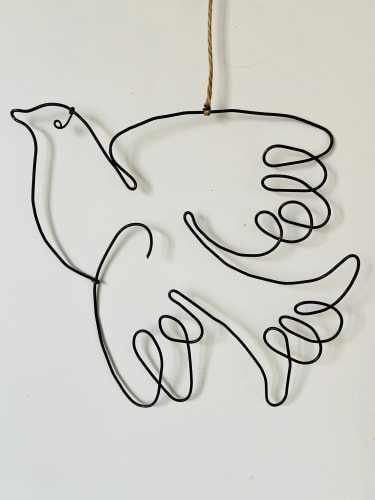 Colombe en fil de fer 2