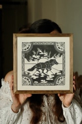 Gravure par l'artiste Eulde