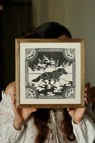 Gravure par l'artiste Eulde