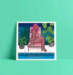 By the pool