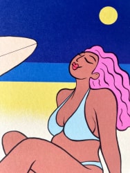 Sea surf and sun