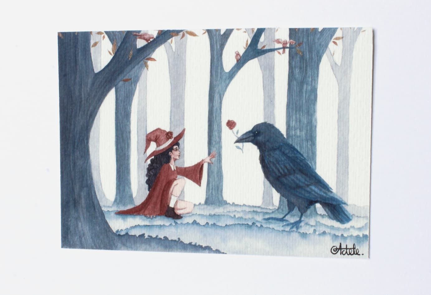 La sorcière et le corbeau