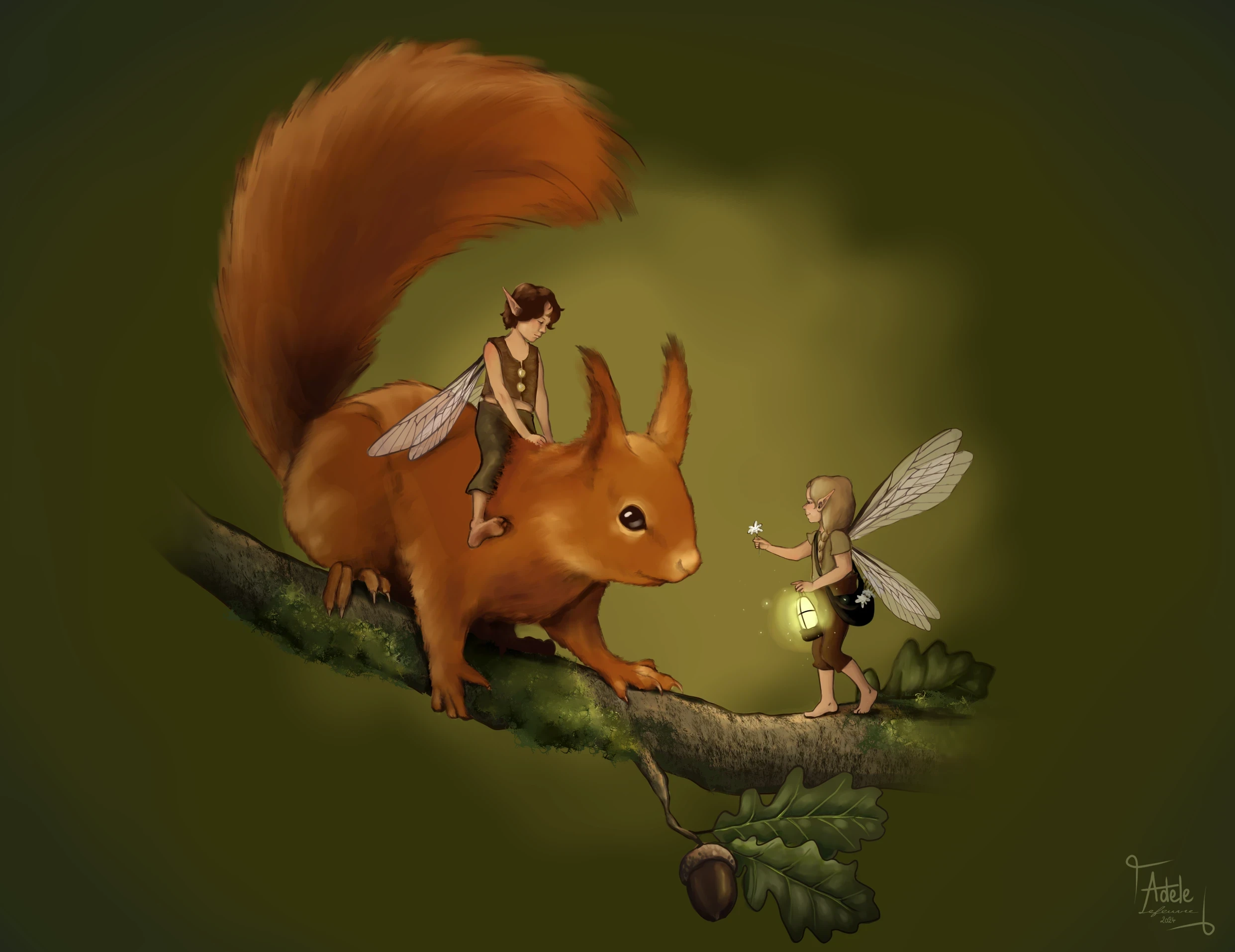 Rencontre sur une branche