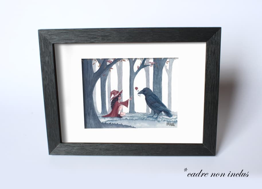 La sorcière et le corbeau