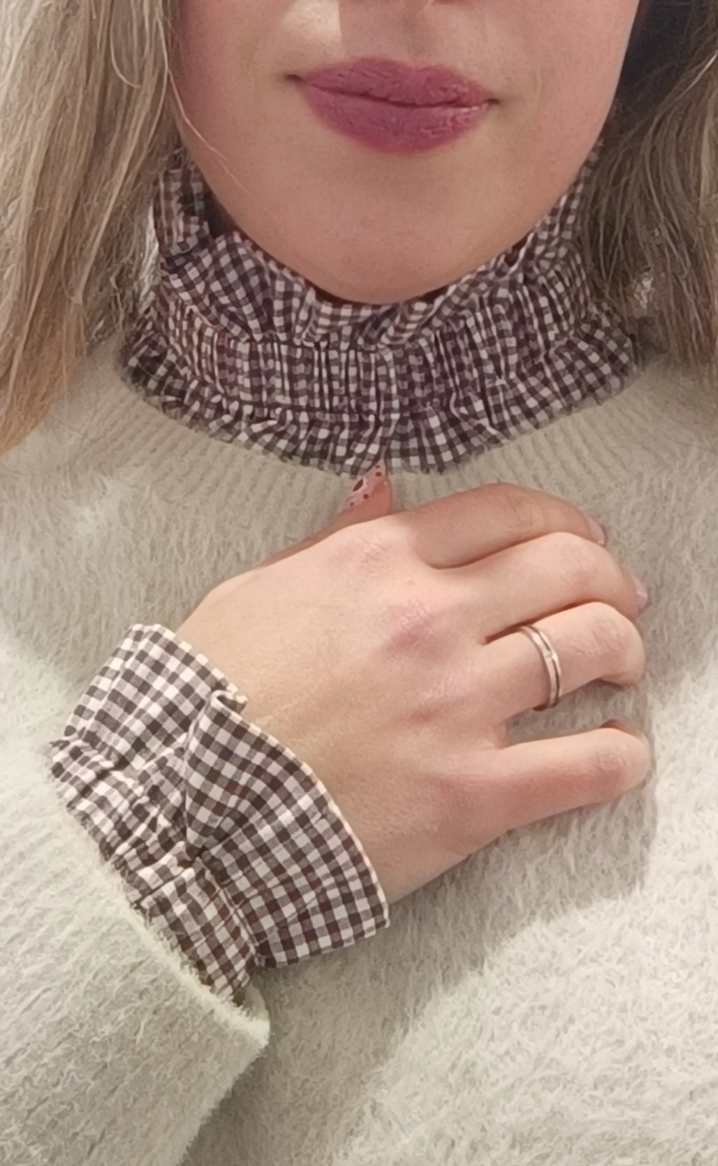 Col / Manchette "Iris"