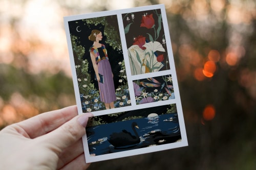 Carte postale petites poésies