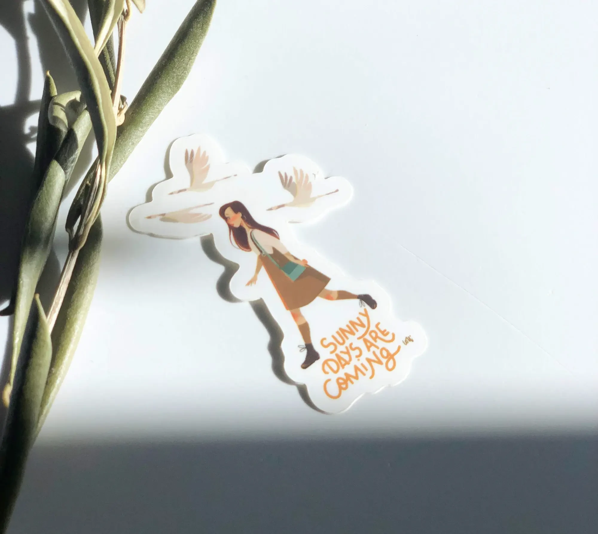 Sticker Sunny days are coming