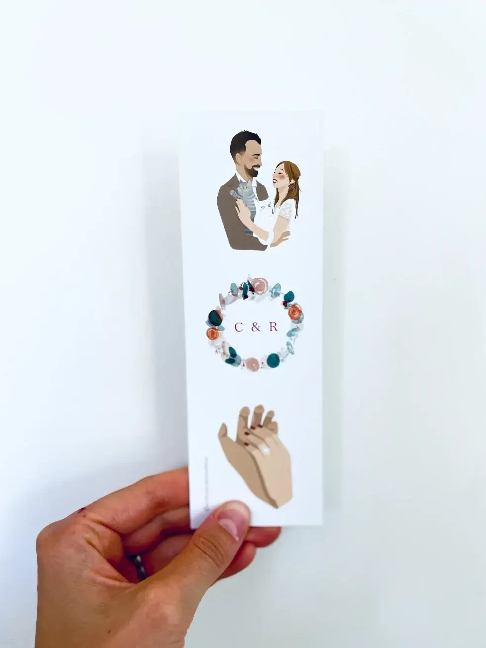 Votre illustration de mariage (faire-part)