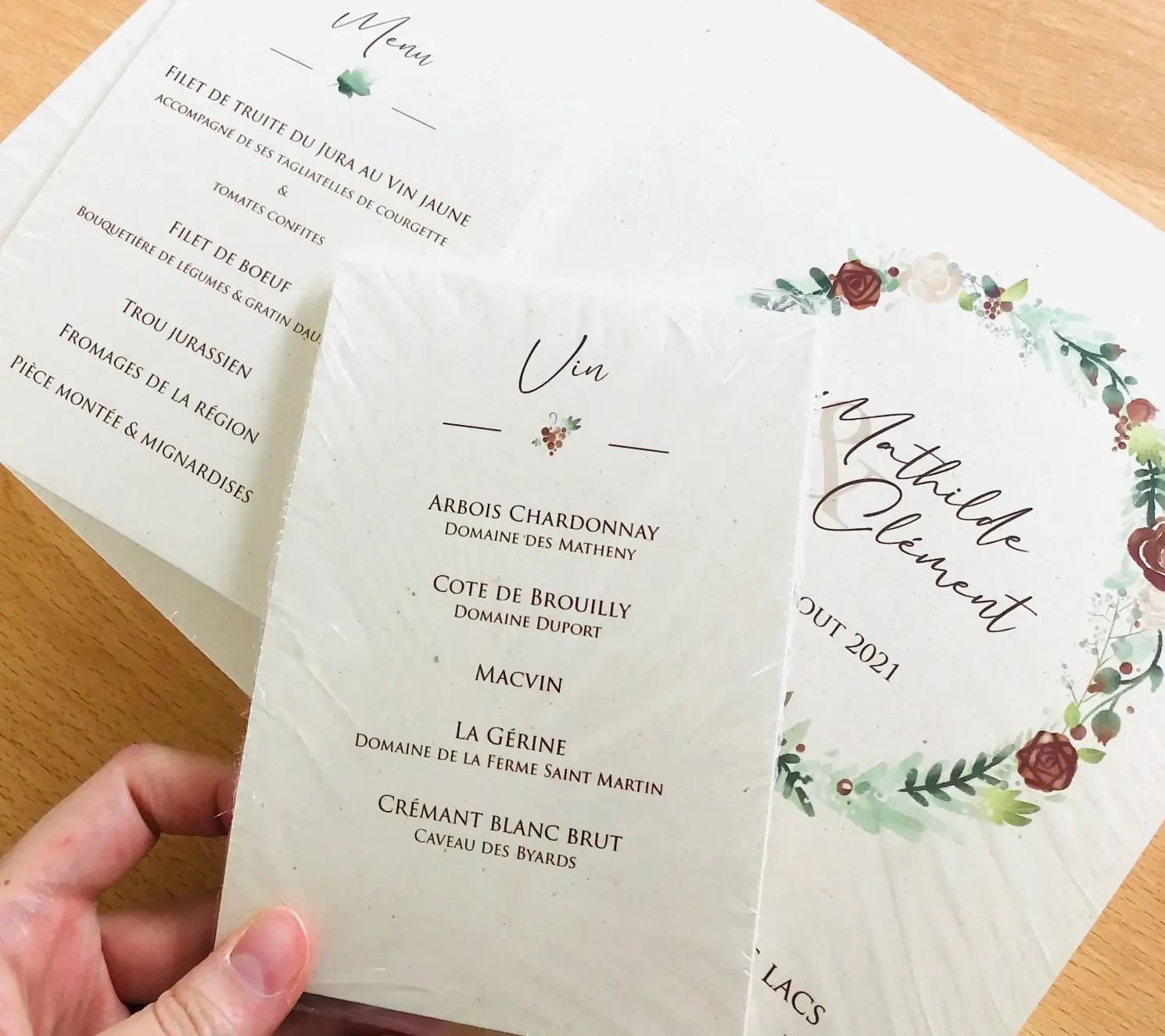 Votre illustration de mariage (faire-part)