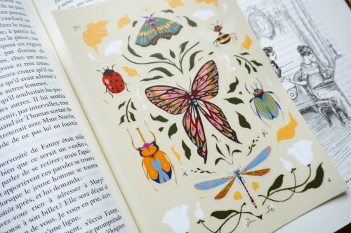 Planche de stickers "metamorphosis"