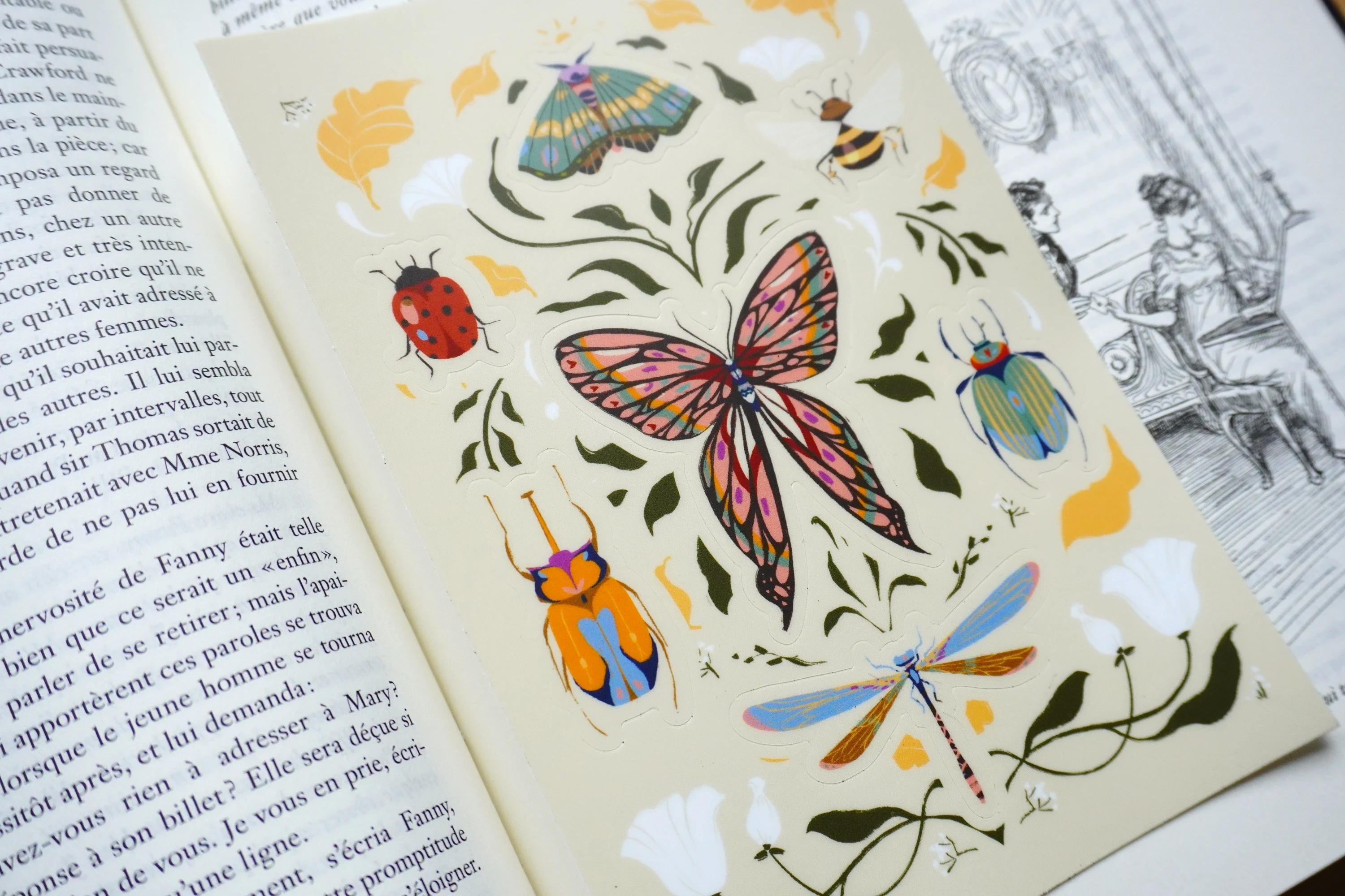 Planche de stickers "metamorphosis"