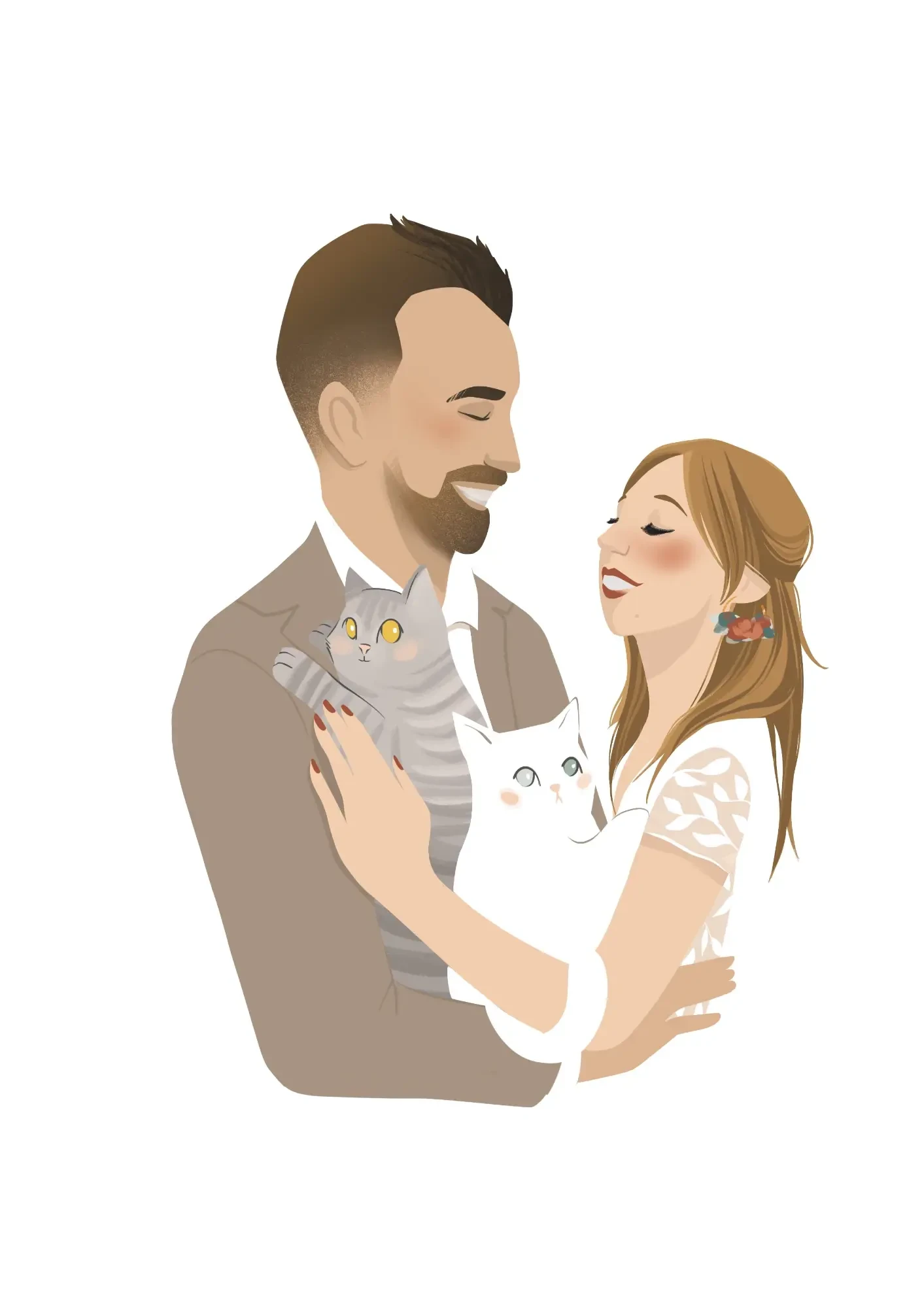 Votre illustration de mariage (faire-part)