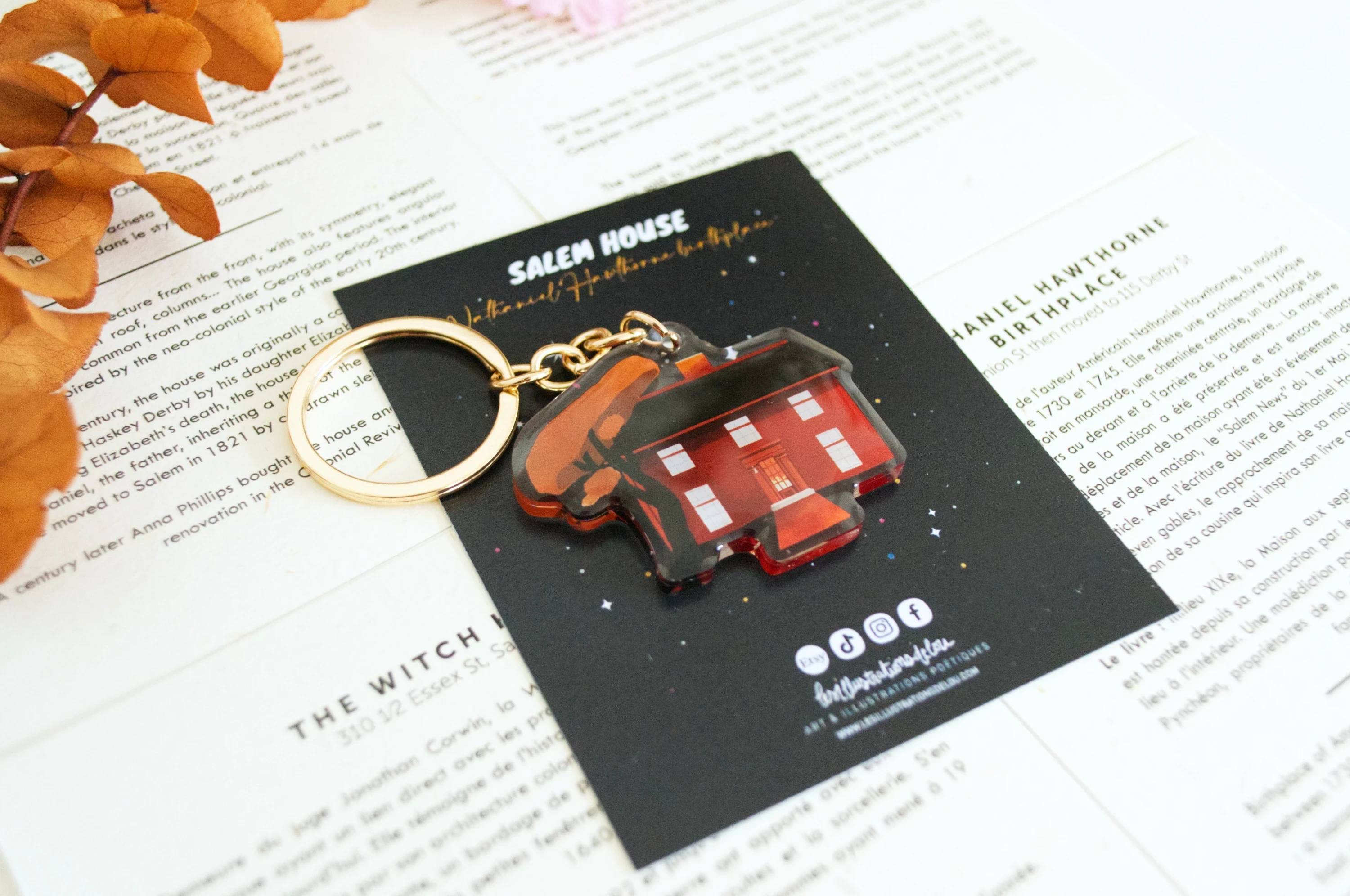 Porte-clé Nathaniel Hawthorne birthplace