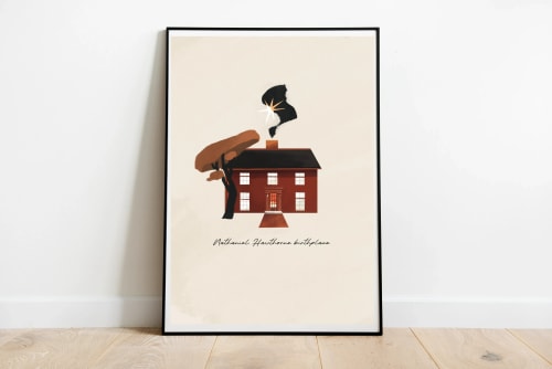 Affiche Nathaniel Hawthorne birthplace