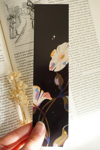 Marque page capucines