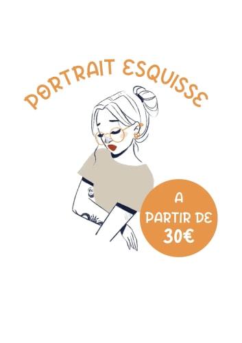 Votre portrait esquissé digital