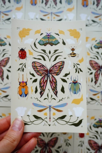 Planche de stickers "metamorphosis"